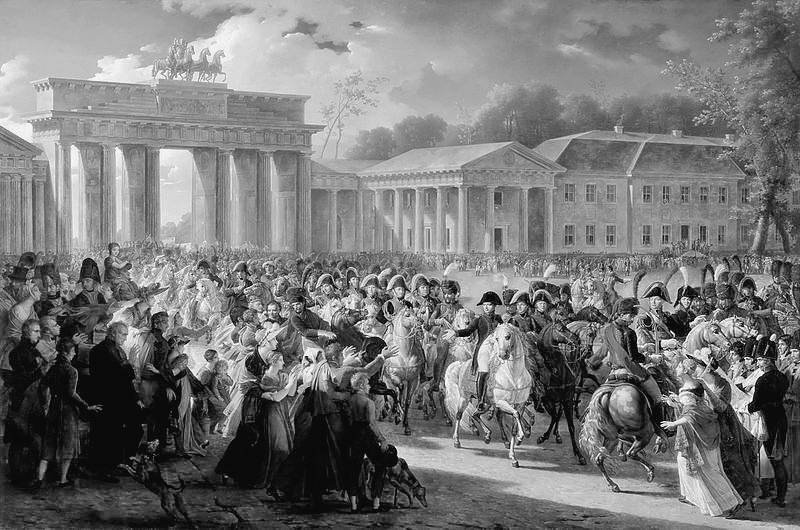 Napoleon in Berlin am Brandenburger Tor - 27-Okt-1806