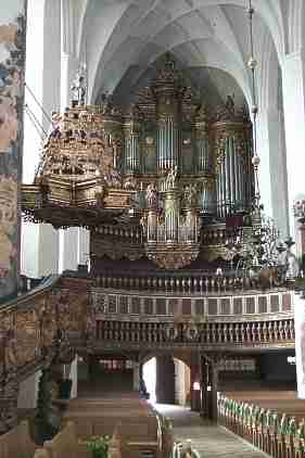 barocke Orgel in der St. Nikolai-Kirche Luckau.