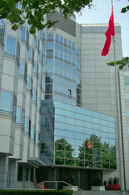 Botschaft der Volksrepublik China in Berlin.
