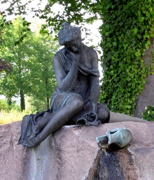 Des "Milchm�dchens Perrette" in der Fabel �La laiti�re et le pot au lait�.