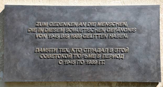 Gedenktafel KGB Gefngnis Leistikowstr. Potsdam, Neuer Garten