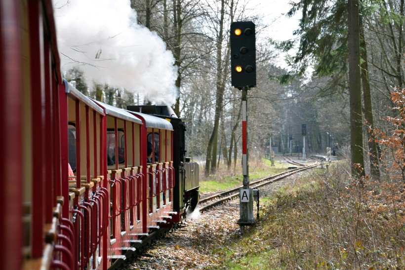 Fahrt mit der Cottbusser Parkeisenbahn.