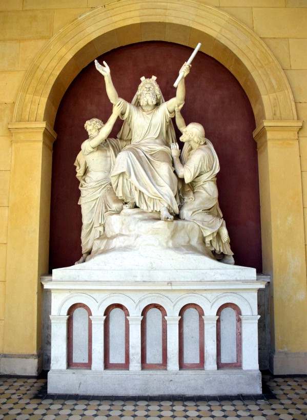 Mose im Gebet - Atrium Friedenskirche - in Sanssouci.