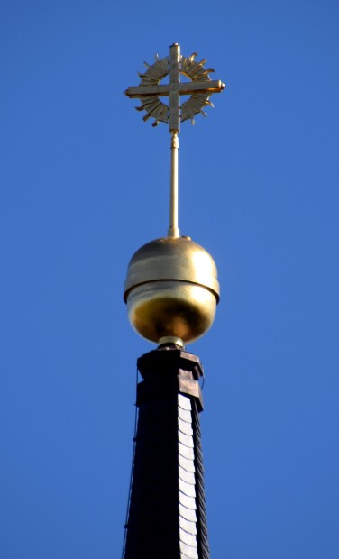 Kirchturmspitze der Schlosskirche Buch - Aug. 2025.