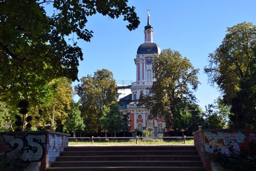 Schlosskirche Buch wieder mit aufgesetztem Turm im Aug. 2025.