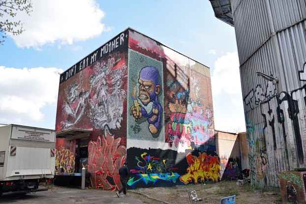 Auf dem Gelnde der Radarstation Teufelsberg